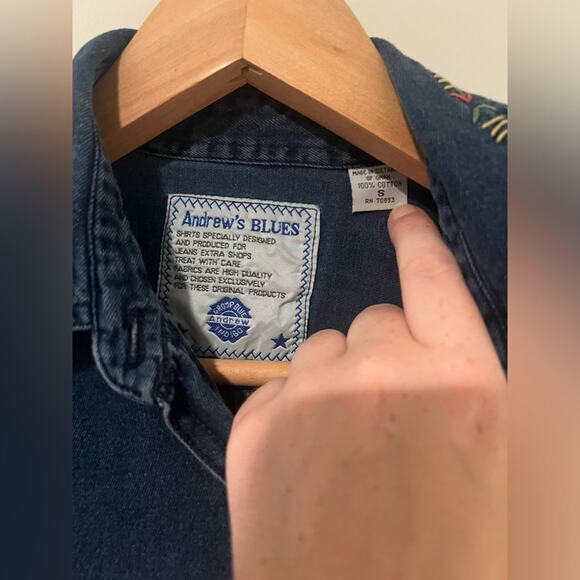 Vintage Andrew’s Blues Hand Sewn Long Sleeve - Picture 3 of 4